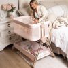 Baby Bedside Sleeper – Adjustable Pink Bassinet & Co-Sleeping Bed for Girls