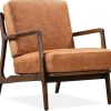 Luxurious POLY & BARK Verity Leather Accent Chair for Modern Living