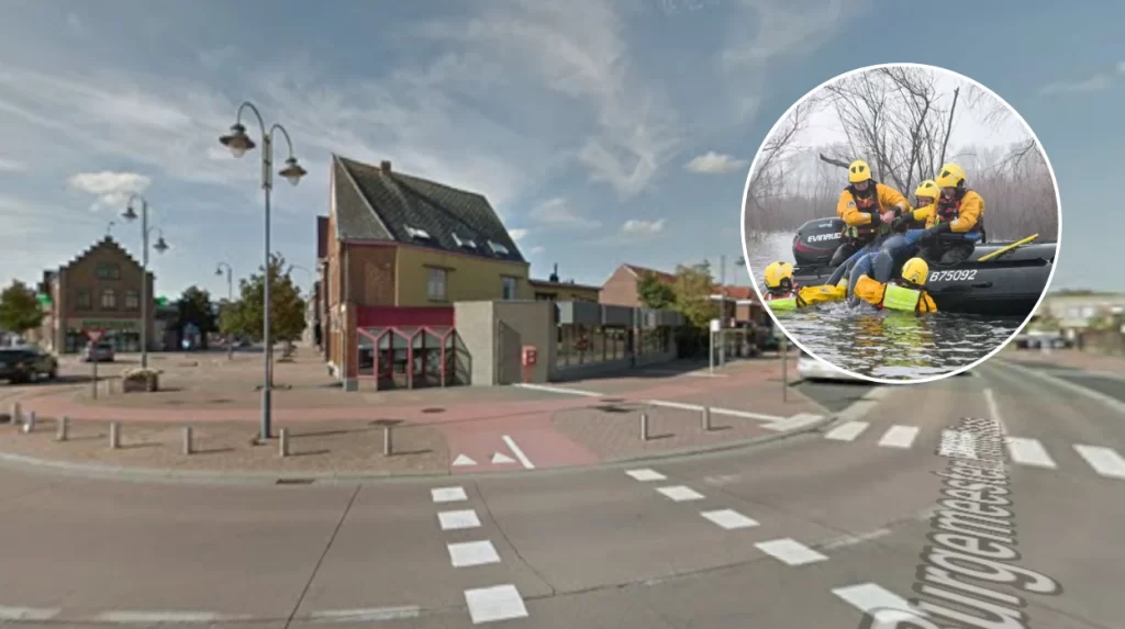 Civil Protection conducts flood rescue training on Maas River in Maaseik