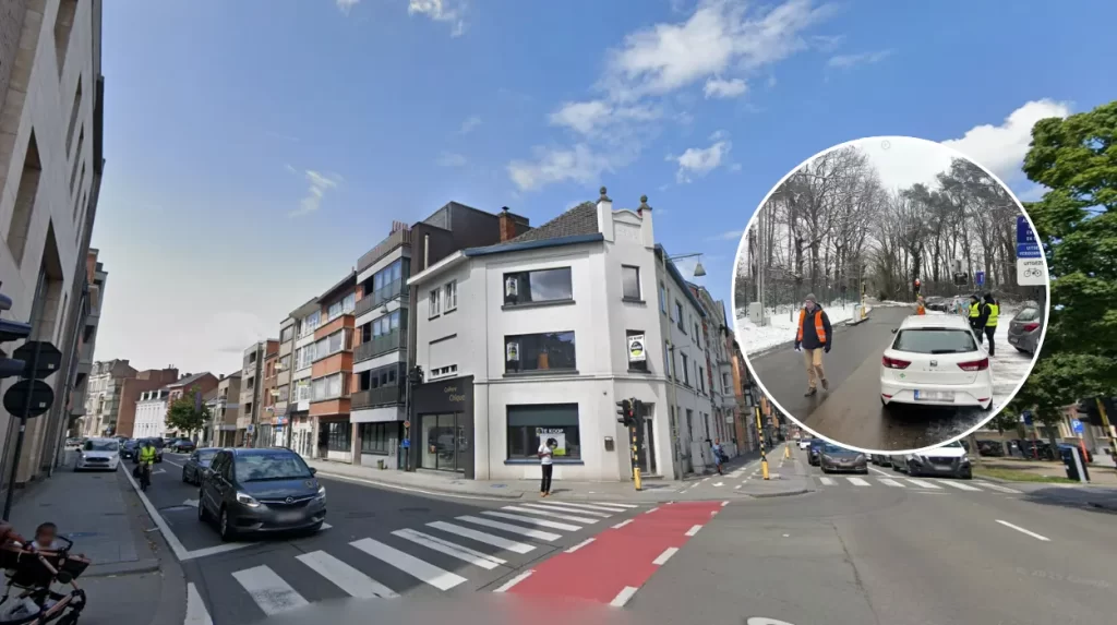 Hasselt installs barrier to stop rat-running near schools