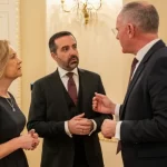 New EU Council President Nicholas Ioannides meets Austria minister