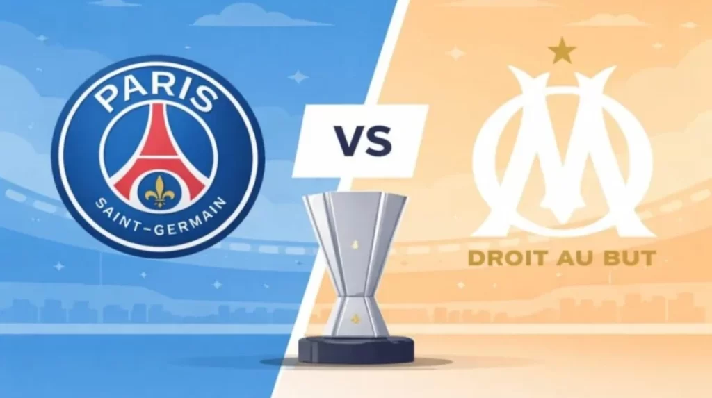 PSG and Marseille official lineups for champions trophy