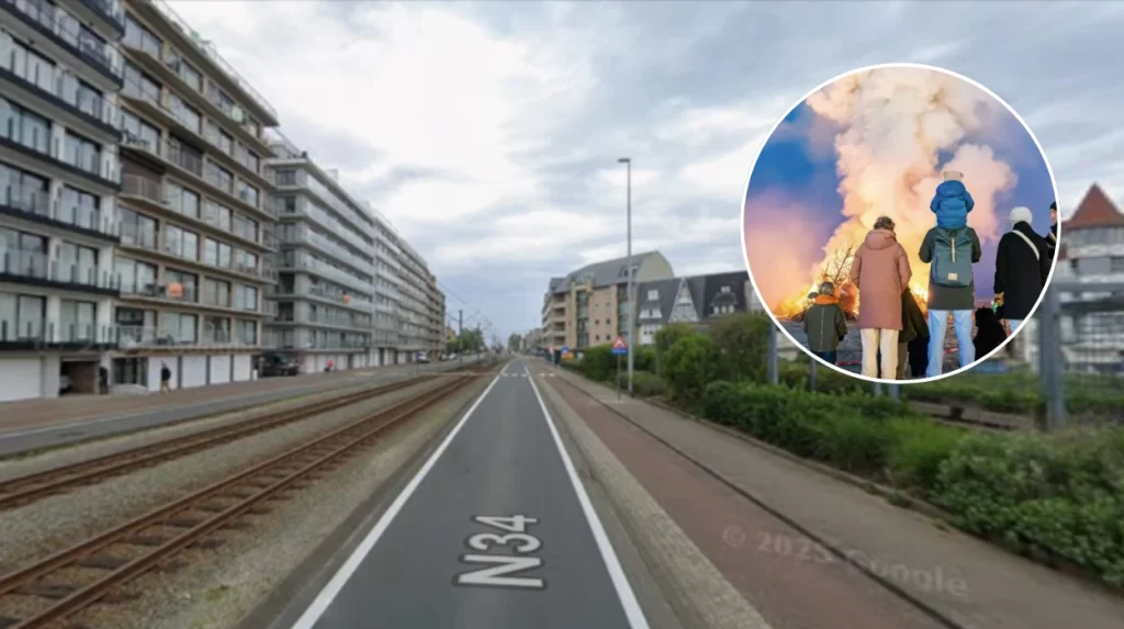 Storm Goretti threatens Christmas tree burnings in Middelkerke