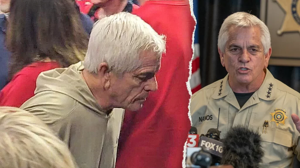 Sheriff Chris Nanos spotted at basketball game during Nancy Guthrie search