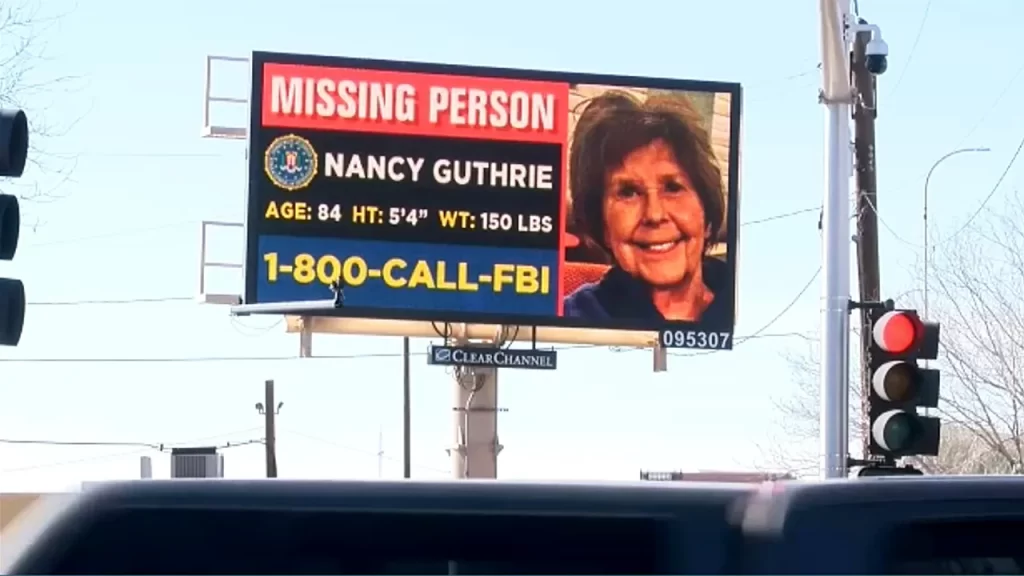 FBI launches Nancy Guthrie billboard campaign across multiple states