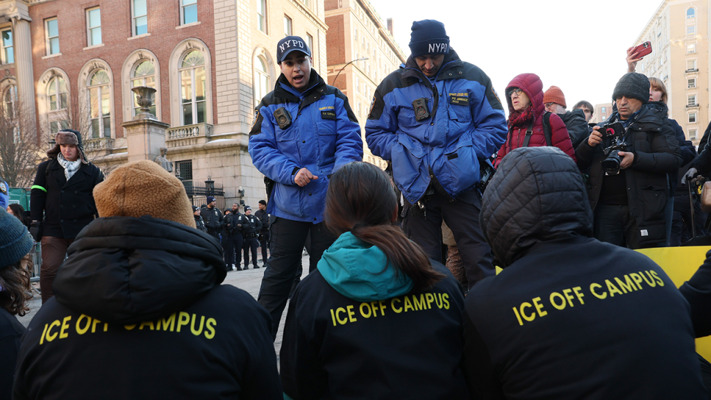 13 agitators arrested at Columbia University anti-immigration demonstration