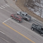 Road collapse caught on video as 2 vehicles sink near University of Nebraska