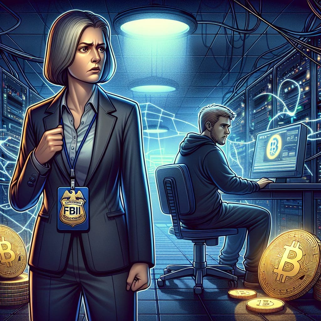 FBI apprehends government contractor alleged to have embezzled $46 million in cryptocurrency.
