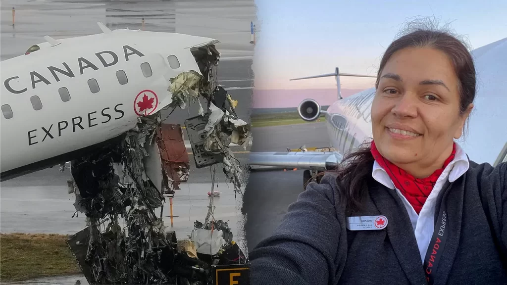 LaGuardia crash: Air Canada flight attendant survives being thrown from plane