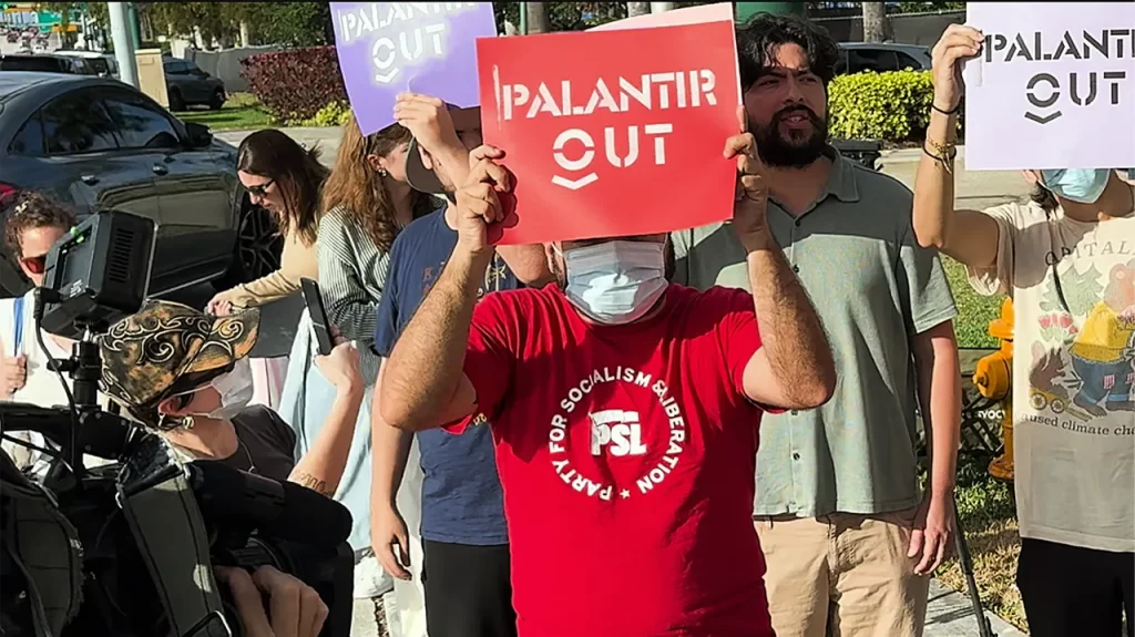 Palantir protest in Florida linked to socialist groups, investigation finds