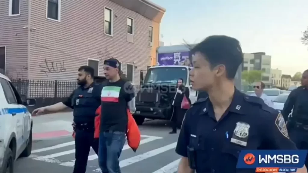 Man in Iranian flag shirt accused of attacking 3 Jewish men in Brooklyn