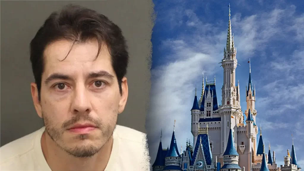 Father banned for life from Walt Disney World after battery charge