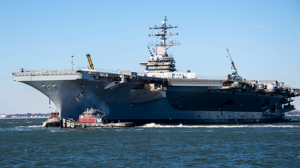 Fire breaks out on USS Eisenhower, injuring 3 sailors at Virginia shipyard