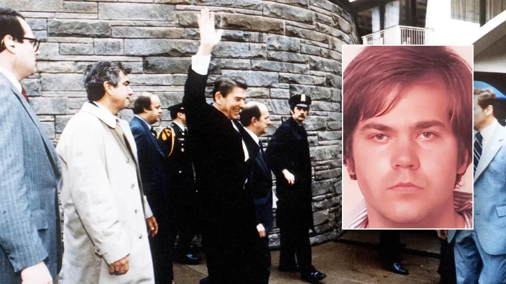 Reagan shooter John Hinckley Jr reacts to Correspondents dinner shooting