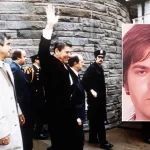 Reagan shooter John Hinckley Jr reacts to Correspondents dinner shooting