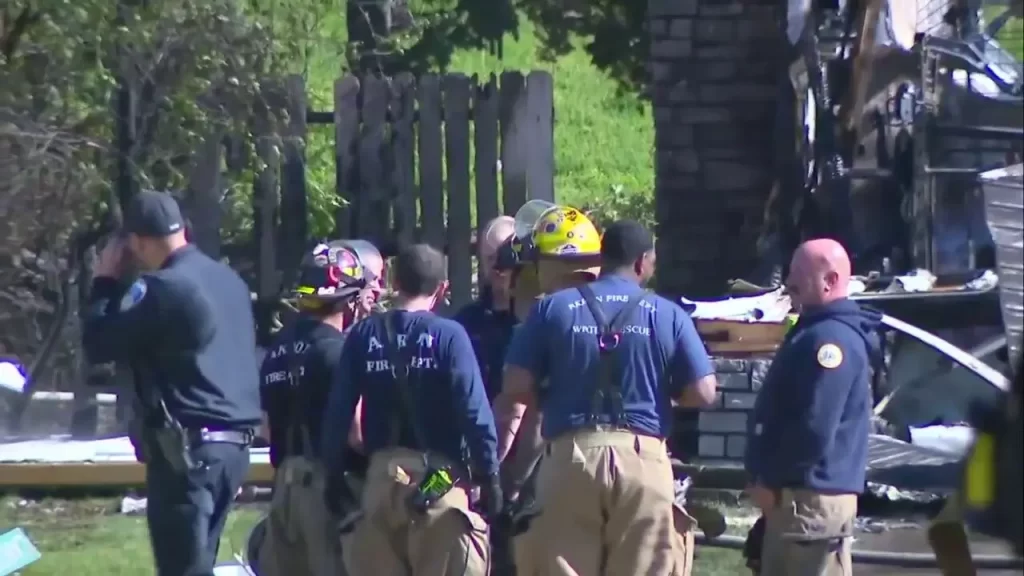 Akron, Ohio plane crash into residential home kills 2, ignites large fire
