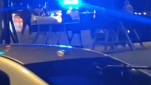 Video shows Chicago police cruiser rammed in teen street takeover, one arrested