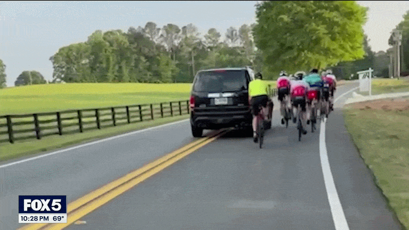 Georgia man arrested in caught-on-camera alleged road rage cyclist hit-and-run